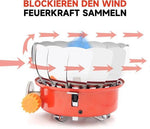 Merkloos Mini Draagbare Kampeerkachel - gas kachel - tent kachel - camping verwarming - Mini Kampeerfornuis - Met Koffer - Buiten - Butaan -