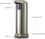 Merkloos Automatische Zeepdispenser - inclusief Batterijen - No Touch Zeep dispenser - Antibacterieel - Desinfectie - Zeeppompje - Automatische Zeeppomp - Zeep dispenser met Sensor -