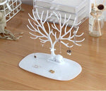 BORVAT Sieradenhouder Hertengewei - Sieraden Display Boompje - Oorbellen Houder Standaard - Wit by BORVAT