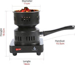 Elektrische Kolenbrander 650W - Kolenstarter voor Barbecue & Camping - Gratis Tang by BORVAT