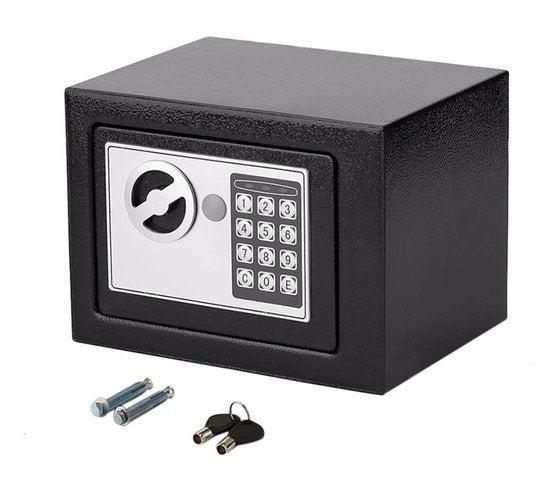 BORVAT Elektronische Kluis - Digitale Beveiligde Opbergkluis - Cijferslot - Muurkluis - Noodsleutel by BORVAT