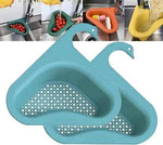 BORVAT Gootsteen Organizer - Afvoerzeef Zwaanvorm - 2 Stuks - Blauw by BORVAT