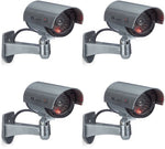 Merkloos 4x dummy beveiligingscamera - nepcamera - camera nep - CCD LED - buiten -