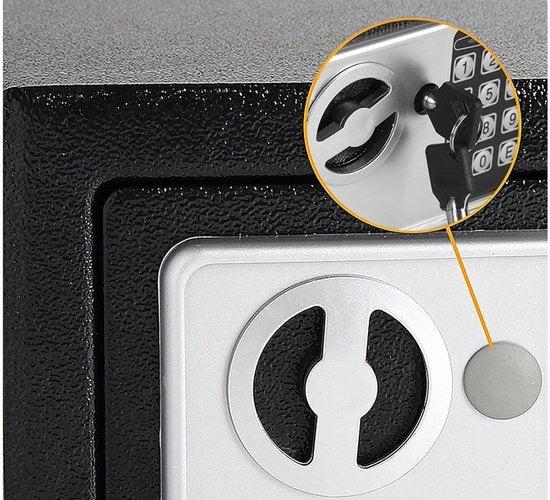 BORVAT Elektronische Kluis - Digitale Beveiligde Opbergkluis - Cijferslot - Muurkluis - Noodsleutel by BORVAT