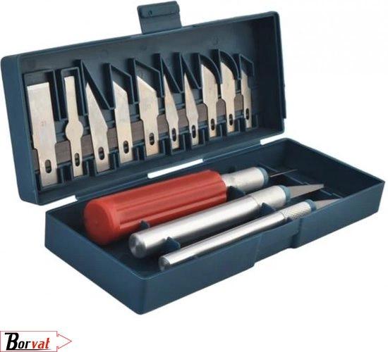 BORVAT 16-delige Hobby Messen Set - Exacto Style - Carving Cutter & Graver - Multifunctioneel - Art Tool Set by BORVAT