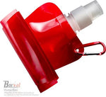 Borvat® Borvat® | Waterfles - drinkfles - sportbidon opvouwbaar - kunststof - schroefdop - karabijnhaak - 2 Stuks - Hydration Bags Sport & Fitness
