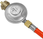 Universeel merk Gasslang met drukregelaar 1,5 meter 50mbar - Gasslang - 150cm - Barbecue gasslang -