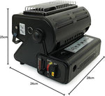 Borvat® Borvat® | Kamping Gaskachel - Heater - Kachel - Terrasverwarmer - Camping gaskachel - Gas Heater - Verstelbaar - Draagbaar - Zwart - Space Heaters Verwarming & Kachels