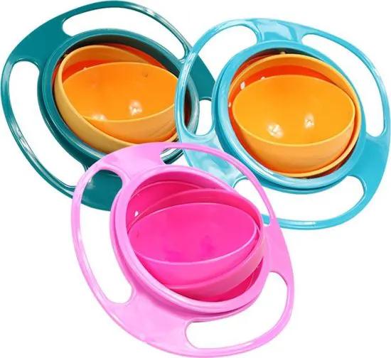 Merkloos Anti Mors Bakje – Je kind zal nooit meer knoeien of morsen - Baby Kom - Eetbakje - Babyvoeding - Kinderen - Spill Proof - Eetbakje - Roze -