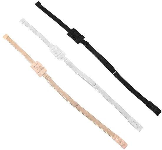 BORVAT BORVAT BH Verlengers - Verstelbare BH Extenders - Wit/Zwart/Beige - Rugloze BH - Bruiloft & Feest - Bra Straps & Extenders Damesmode