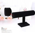 Borvat® Borvat® | Armband houder - armband display - sieraden display - sieradenhouder – zwart velours - 1 Stuk - Jewelry Stands Mode & Accessoires