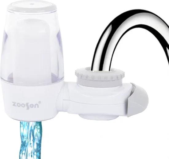 Merkloos Kraanfilter - Waterzuiveraar kraanwater - Waterontharder - Waterfilter - Wit -
