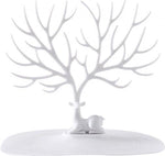 BORVAT Sieradenhouder Hertengewei - Sieraden Display Boompje - Oorbellen Houder Standaard - Wit by BORVAT