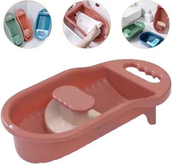borvat IBBO® - Wasbord - Mini-handwasbord - Gebruikt Om Kleding En Kleine Artikelen - Met De Hand Te Wassen - Ondergoed Washboard - Instrument Washboard - Washboard Voor Kinderen - Handmatige Wasmachine - Niet-elektrisch -