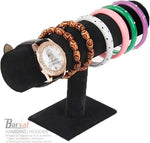 Borvat® Borvat® | Armband houder - armband display - sieraden display - sieradenhouder – zwart velours - 1 Stuk - Jewelry Stands Mode & Accessoires