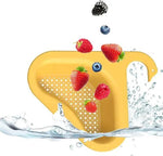 Merkloos IBBO Shop - 2x Gootsteen Organizer - Afvoerzeef - Gootsteen Plug - Gootsteen Bakje - Gootsteen Afvalbakje - Gootsteen Vergiet - Gootsteen Zeef Plastic - Gootsteen Zeefje - Zwaanvorm - 2 STUKS - Geel -