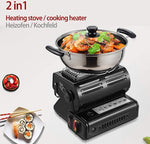 Borvat® Borvat® | Kamping Gaskachel - Heater - Kachel - Terrasverwarmer - Camping gaskachel - Gas Heater - Verstelbaar - Draagbaar - Zwart - Space Heaters Verwarming & Kachels