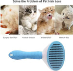 borvat IBBO® - Kattenborstel - Hondenborstel - Kattenkam - Kattenhaar - Hondenhaar - Huisdierhaar verwijderaar - Haarverwijderaar voor huisdieren - Langharig - Kortharig - Blauw -