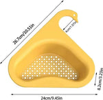 Merkloos IBBO Shop - 2x Gootsteen Organizer - Afvoerzeef - Gootsteen Plug - Gootsteen Bakje - Gootsteen Afvalbakje - Gootsteen Vergiet - Gootsteen Zeef Plastic - Gootsteen Zeefje - Zwaanvorm - 2 STUKS - Geel -