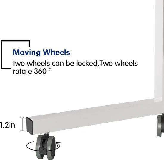 Merkloos Hoogte verstelbare laptoptafel met wielen - Sogesfurniture BHEU-05#3-N - voor bed en sofa -