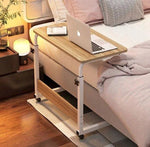 Bijzettafel en Laptop Tafel – Verstelbaar – Bedtafel en Computertafel – Hout – 80x40 cm by Borvat®