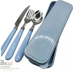 Borvat® Borvat® - bestekset van roestvrij staal met koffer 3-delig - Roze -