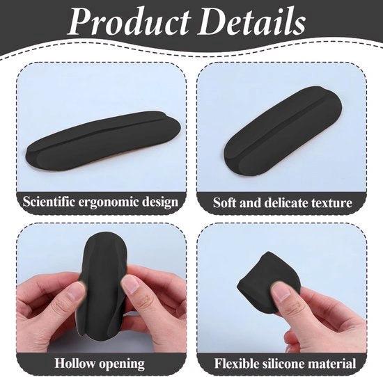 BORVAT BORVAT Silicone Schouderpads - Anti-Slip BH Schouderband Pads - Comfortabele BH Draagpads - Zwart - Bra Strap Pads Damesmode