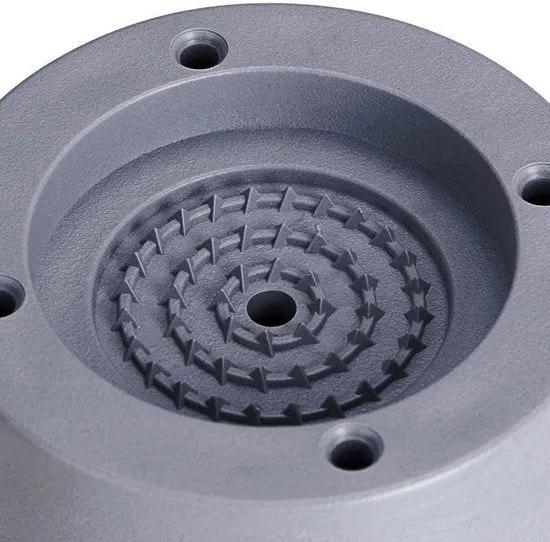 Deluxe HB TrillingDempers Wasmachine -Vuide-pakket van 4 trillingsdempers, universele trillingsdempers, wasmachine Anti-vibratiemat, voor wasmachines, drogers, meubels, koelkast (grijs, 4 cm) - (WK 02122) -