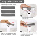 borvat IBBO® - Multifunctionele Mini mop - Keuken - Vervangbaar - Schoonmaak - Badkamer - Ramen - Mop met handgreep - Voor alle oppervlakken -