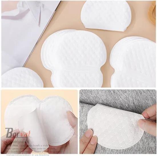 Borvat® Borvat® - Anti-Zweet Pads - Zweet bescherming - Okselpads - Zweet absorberende pads - Okselpads - Anti zweet stof - Voor Dames En Heren - 30 Paar -