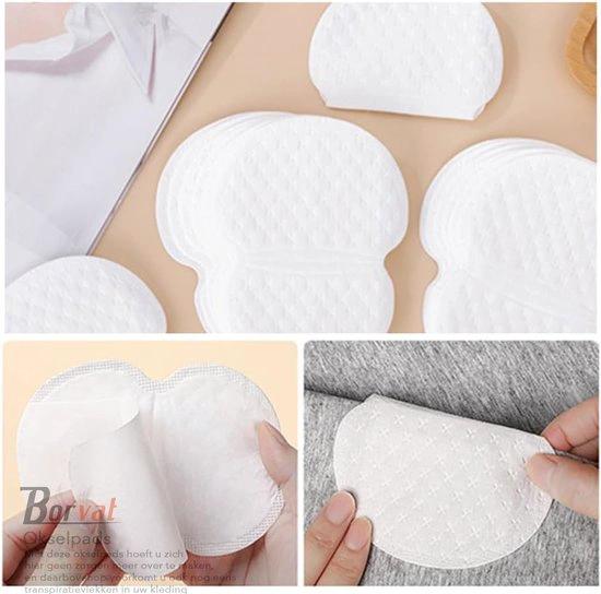 Borvat® Borvat® - Anti-Zweet Pads - Zweet bescherming - Okselpads - Zweet absorberende pads - Okselpads - Anti zweet stof - Voor Dames En Heren - 50 Paar -