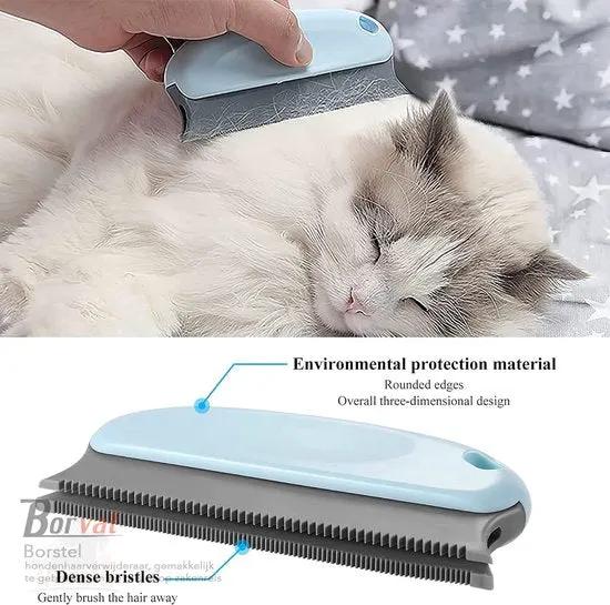 Merkloos Borvat® - efficiënte borstel voor het verwijderen van dierenhaar voor honden en katten - Perfect voor auto's, meubels, tapijten en kleding - Zeg vaarwel tegen dierenharen - Uncategorized