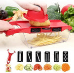 Mer kloos RVS Groentesnijder & Mandoline Set – Complete keukenhulp voor snijden, raspen en persen – Met extra accessoires- Snijden, raspen & persen voor elke keuken -