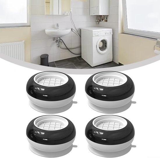 borvat IBBO® - 4 stuks trillingsdempers voor wasmachine - wasmachine dempers - wasmachine mat - wasmachines anti-trillingsmat - Wasmachine Verhoger - antislipmat voor wasmachines en drogers - Nieuwe model -