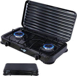 Borvat® Borvat® Gasstel 2 Pits – Compact kooktoestel voor – Krachtige gaskookplaat – Ruimtebesparend ontwerp-Zwart -