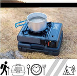 Camping Kooktoestel 2.2KW - Incl. 4 Gasflessen & Koffer by BORVAT