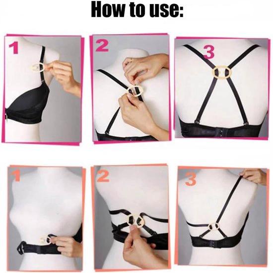 BORVAT BORVAT BH Clips - Onzichtbare BH Drager Clips - Clamp & Back - 12 Stuks - Lingerie Accessoires - Bra Straps & Extenders Damesmode
