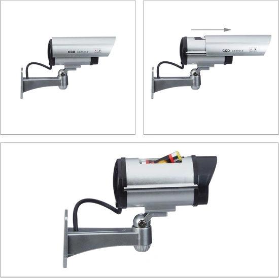 Dummy Beveiligingscamera met LED - Binnen & Buiten - Nep Camera by BORVAT