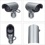 Merkloos 4x dummy beveiligingscamera - nepcamera - camera nep - CCD LED - buiten -