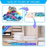 Borvat® Borvat® | Vacuüm Opbergzakken 60x80cm Set Van 2 Luchtdicht Ruimtebesparend - Household Storage Bags Opslag & Organisatie
