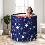 Merkloos IBBO® - Opvouwbaar zitbad - Compact bad - kinderbad - Opzetbad - opvouwbaar bad - zitdouche - Inklapbaar bad - bad - douche - Blauw -