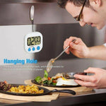 Merkloos 1x Digitale Kookwekker Wit - Groot Display - Magneet -