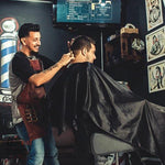 Borvat® Borvat® - Kappersmantel - Kapmantel - Kappersschort - Kapper - Geschikt voor Haren - Unisex - Thuis of Salon - Voor Volwassenen en Kinderen - Zwart -