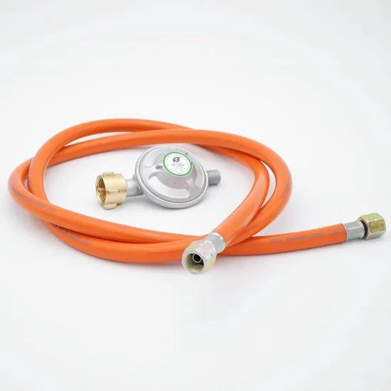 Universeel merk Gasslang met drukregelaar 1,5 meter 50mbar - Gasslang - 150cm - Barbecue gasslang -