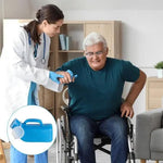 borvat IBBO® - Urine container - Urinaal - Urinebeker - Plasfles - Plasfles Mannen - Urinaal Mannen - 2 l - Plas Fles Man - Plas Potje - Blauw - GRATIS schoonmaakborstel -
