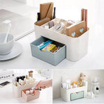 BORVAT Make-up Organizer met Lade - Cosmetica Opbergdoos - Bureau Organizer - Blauw by BORVAT
