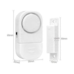 4x Draadloze Mini-Alarmen Set met Bewegingssensor - 4 Stuks - 95 dB - Inclusief Batterijen en Montageset | Pakket van 4 Magnetische Deur en Raam Sensor Alarmsystemen | Woningbeveiliging | Waarschuwings Alarm Tegen Inbrekers en Indringers by Merkloos