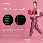 BORVAT Smartwatch Dames - Premium HD AMOLED Display - Android & iOS - Wit/Zilver by BORVAT
