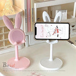 Borvat® Borvat® - Mobiele telefoonstandaard - schattige konijn telefoonhouder standaard voor bureau - Roze -