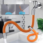 BORVAT Kraanuitloop Vormbaar 30cm - Flexibele Kraan Extender - 360° Vormbaar - Waterleiding - Oranje by BORVAT